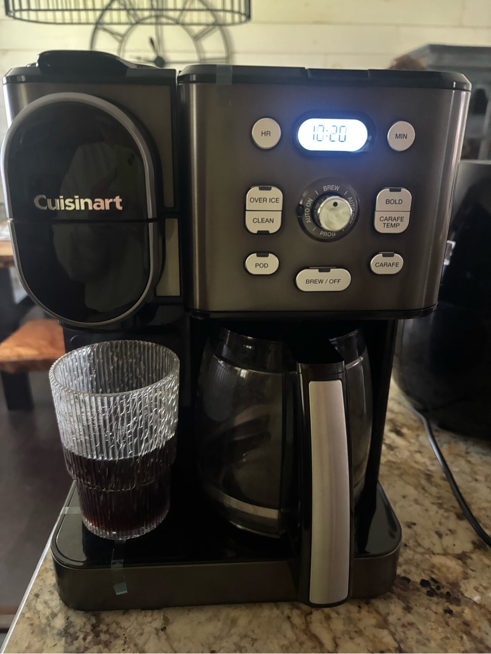 Cuisinart Dual-Brew Coffee Maker in Black and Silver